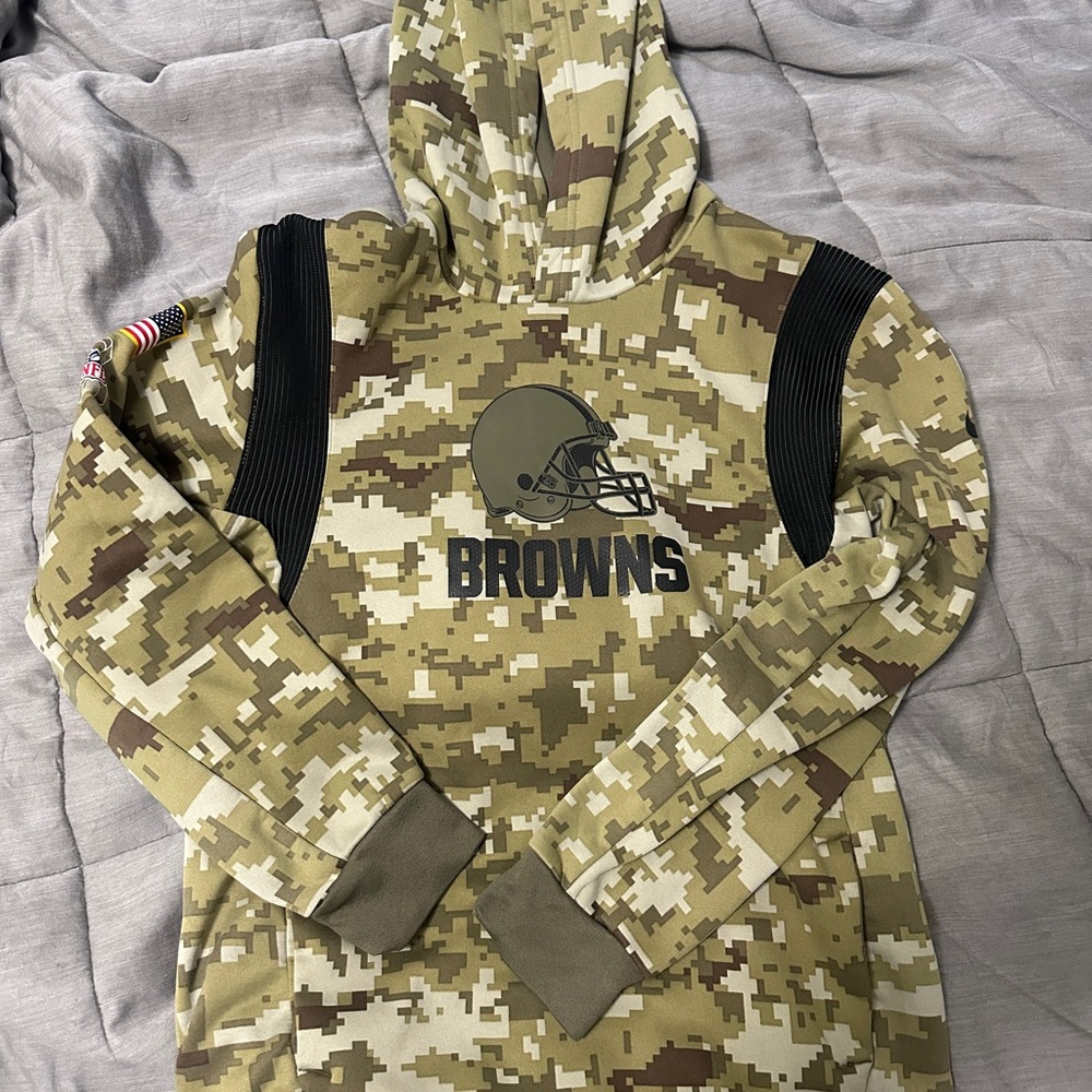 NFL Browns Camo Kids Hoodie